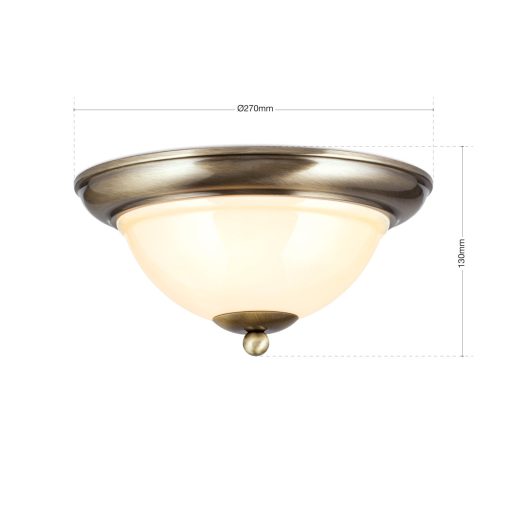OLD LAMP klasszikus mennyezeti lámpa 2xE27, patina