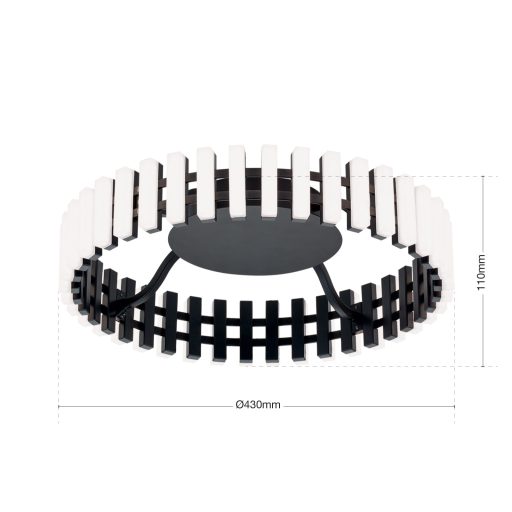 MANSION LED mennyezeti lámpa, d: 43 cm