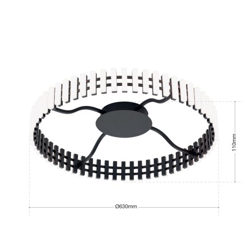 MANSION LED mennyezeti lámpa, 63 cm