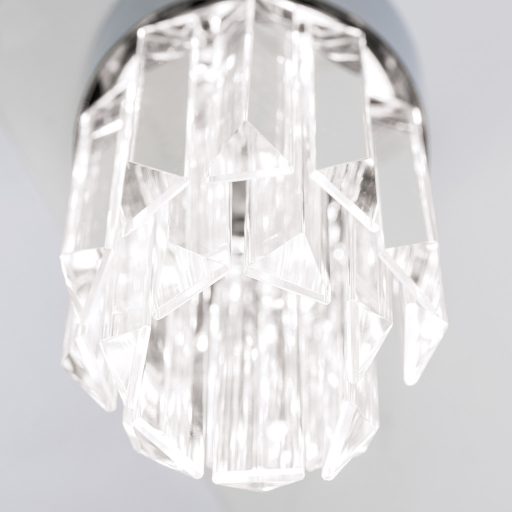 PRISM led kristály mennyezeti lámpa, króm, 600 lm
