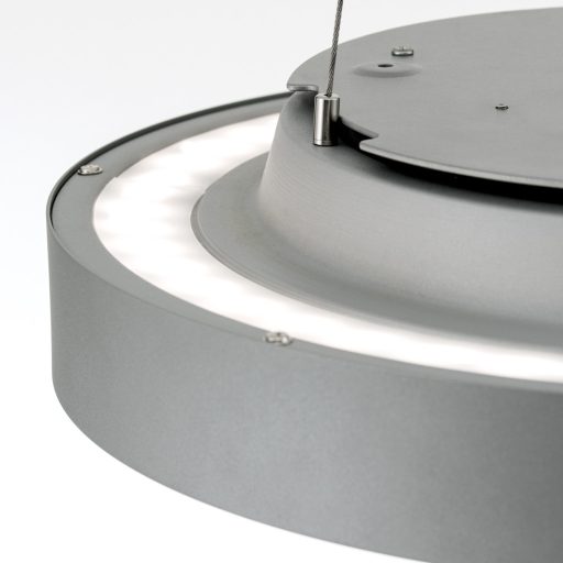 SPACE modern LED mennyezeti lámpa , titán, 4400lm