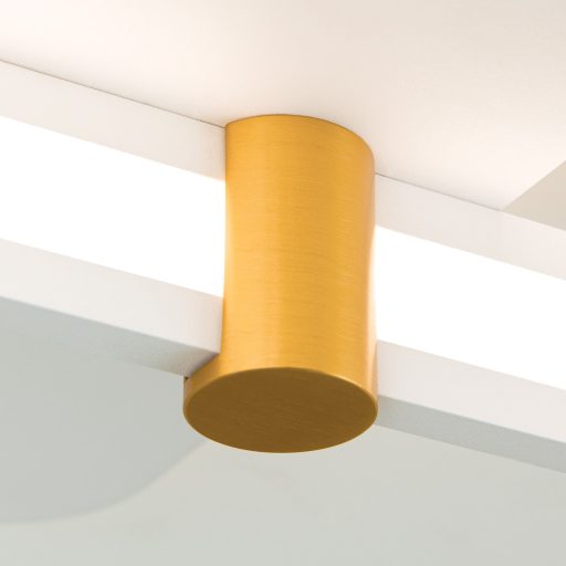 GRACE modern LED mennyezeti lámpa , matt fehér/arany, 2800lm