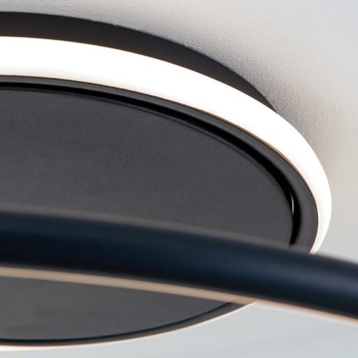 CLAIRE modern LED mennyezeti lámpa , fekete, 3800lm