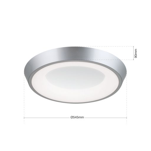 LOOK modern LED mennyezeti lámpa , ezüst, 3500lm