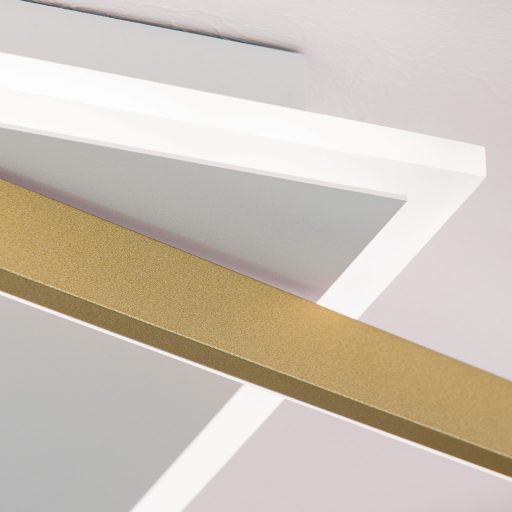 MARLENE modern LED mennyezeti lámpa , fehér, arany, 2000lm