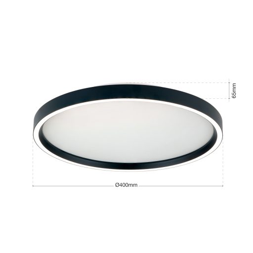 MASCA modern CCT LED mennyezeti lámpa , fekete, 2750lm