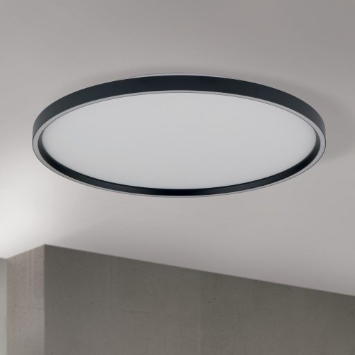 MASCA modern CCT LED mennyezeti lámpa , matt fekete, 3770lm