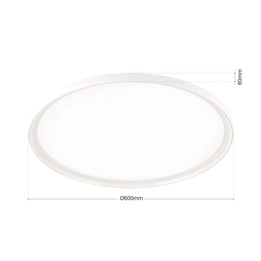 GAMMA modern CCT LED mennyezeti lámpa , fehér, 5400lm