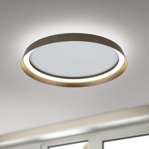 MANTA modern CCT LED mennyezeti lámpa , bronz, 2400lm