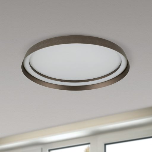 MANTA modern CCT LED mennyezeti lámpa , bronz, 2400lm