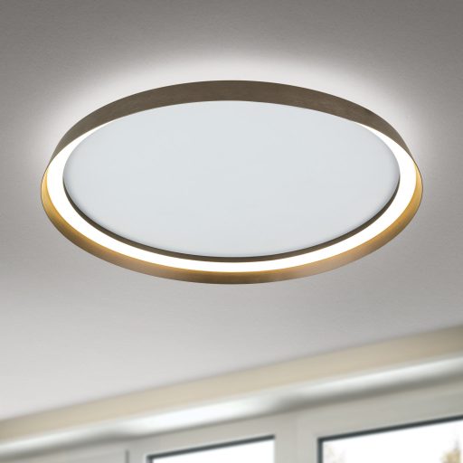 MANTA modern CCT LED mennyezeti lámpa , bronz, 2700lm