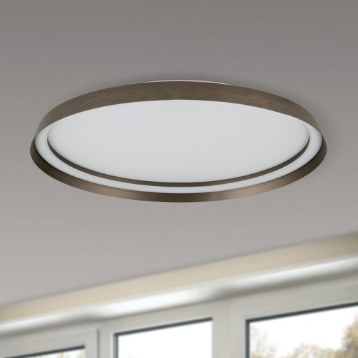 MANTA modern CCT LED mennyezeti lámpa , bronz, 2700lm