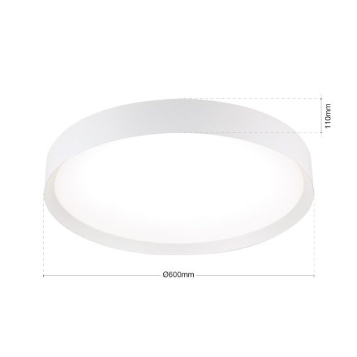 VARIO modern CCT LED mennyezeti lámpa , fehér, 3300lm