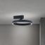 KOLK modern LED mennyezeti lámpa, fekete, Ø40 cm, 2700–4000 K