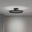 KOLK modern LED mennyezeti lámpa, fekete, Ø60 cm, 2700–4000 K