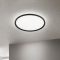 KANT modern LED mennyezeti lámpa, fekete, Ø60 cm, 2700–4000 K