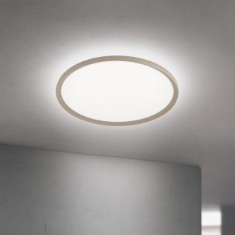   KANT modern LED mennyezeti lámpa, khaki, Ø60 cm, 2700–4000 K