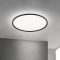 KANT modern LED mennyezeti lámpa, fekete, Ø80 cm, 2700–4000 K