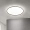 KANT modern LED mennyezeti lámpa, khaki, Ø80 cm, 2700–4000 K