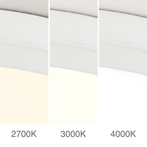 DISC modern LED panel, fehér, Ø40 cm, 2700–4000 K
