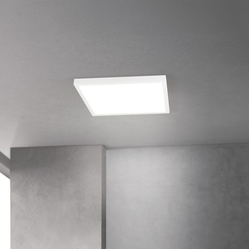 DISC modern LED panel, fehér, 39 cm, 2700–4000 K