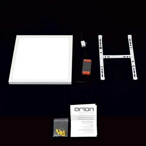 DISC modern LED panel, fehér, 39 cm, 2700–4000 K