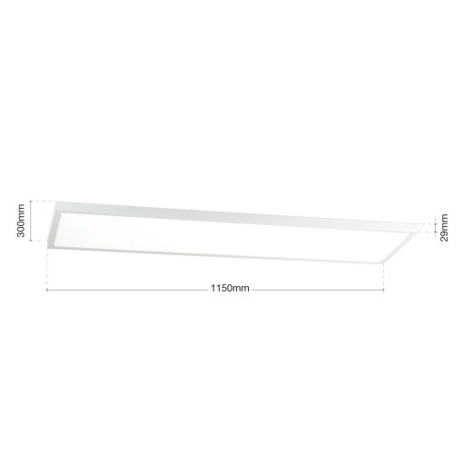 DISC modern LED panel, fehér, 115x30 cm, 2700–4000 K