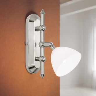OPALDESIGN modern spotlámpa, szatén nikkel, 25 cm