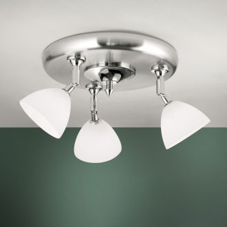 OPALDESIGN modern spotlámpa, szatén nikkel, Ø30 cm