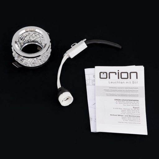 KORB modern beépíthető spotlámpa xGU10, króm