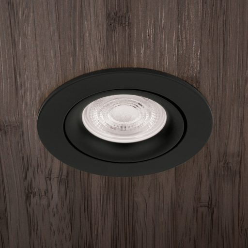 CHOICE modern beépíthető spotlámpa 1xGU10, matt fekete
