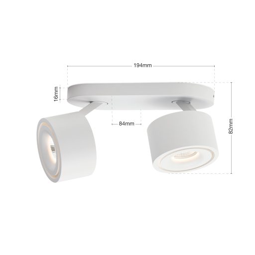 SPECTER modern CCT LED spot lámpa , fehér, 1400lm