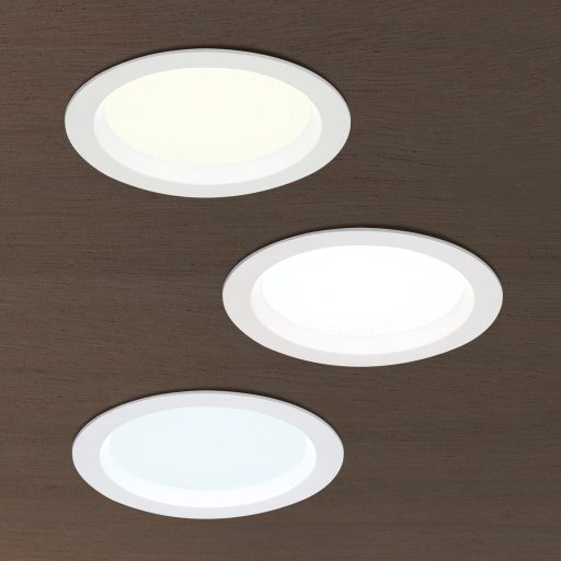 OFFICE modern LED beépíthető spotlámpa, fehér, Ø17 cm, 3000–6000 K