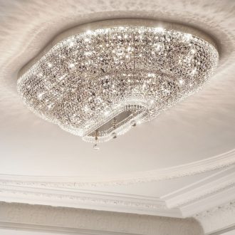   Sheraton Mennyezeti lámpa 26x E27 Króm Klasszikus kristály