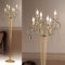 Giada Állólámpa 6x E14 Matt arany Modern kristály 57 cm