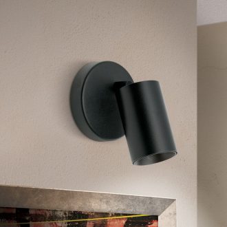 Sean Spot lámpa 1x GU10 Fekete Minimál 10 cm