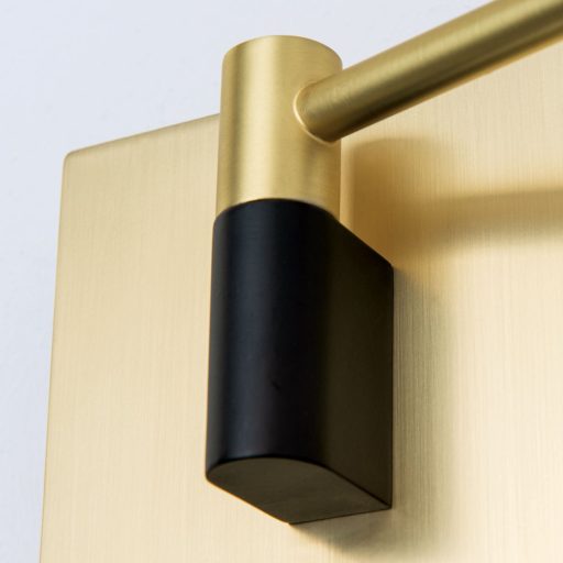 Boston Falilámpa Matt réz. fekete Modern 57 cm