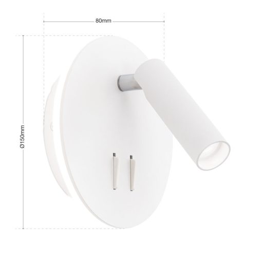 Fali lámpa Matt fehér Modern