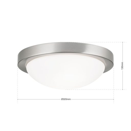 Fato Mennyezeti lámpa 2x E27 Matt króm Modern 32 cm