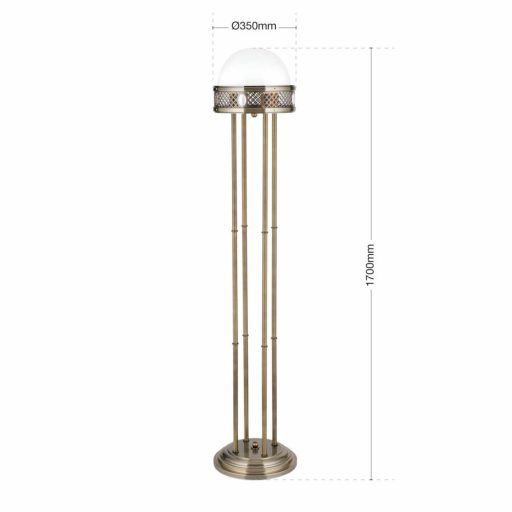 Alt wien Álló lámpa 4x E14 Patina Szecessziós 35 cm