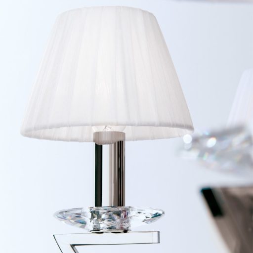Avala Állólámpa 4x E14 Nikkel Klasszikus kristály 48 cm