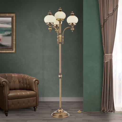 Wiener nostalgie Állólámpa 4x E27 Patina Klasszikus 55 cm