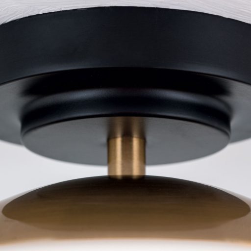 Josephine Mennyezeti lámpa 1x E27 Fekete/ matt arany Retro 18 cm