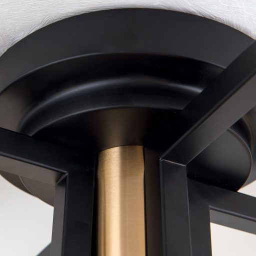 Josephine Mennyezeti lámpa 5x E27 Fekete/ matt arany Retro 73 cm