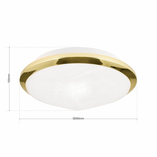 Rima Mennyezeti lámpa 1x E27 Réz Modern 26 cm