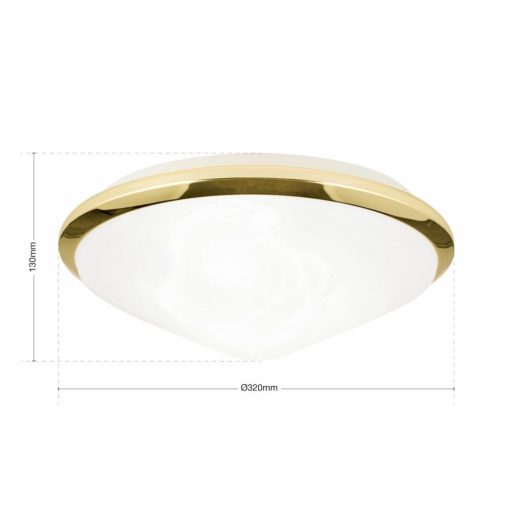 Rima Mennyezeti lámpa 2x E27 Réz Modern 32 cm