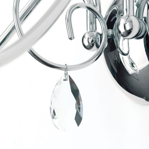 Alessia Fali lámpa 2x E14 Króm Modern kristály