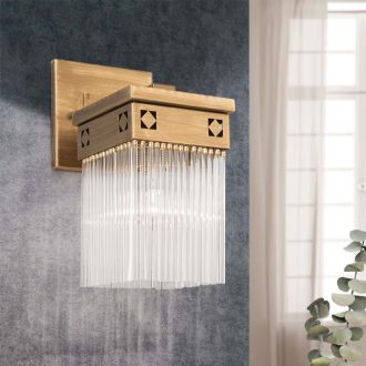 Art quatro Fali lámpa 1x E27 Antik bronz Jugendstil