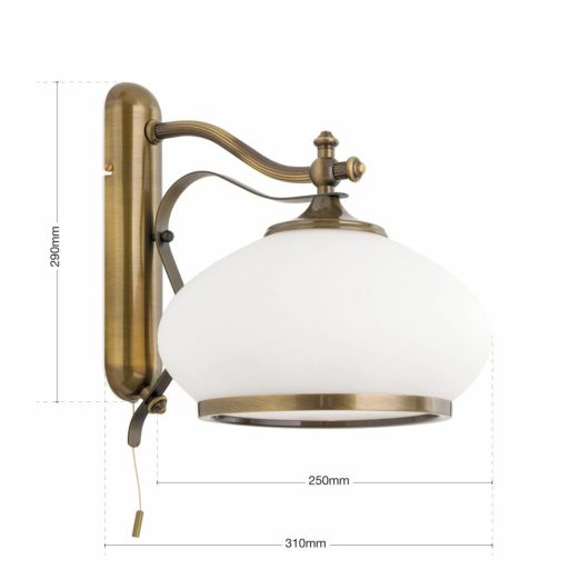 Empire Fali lámpa 1x E27 Arany Klasszikus