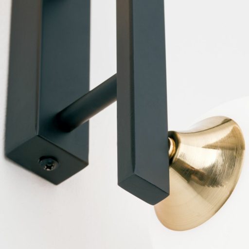 White lady Fali lámpa 2x G9 Fekete Modern